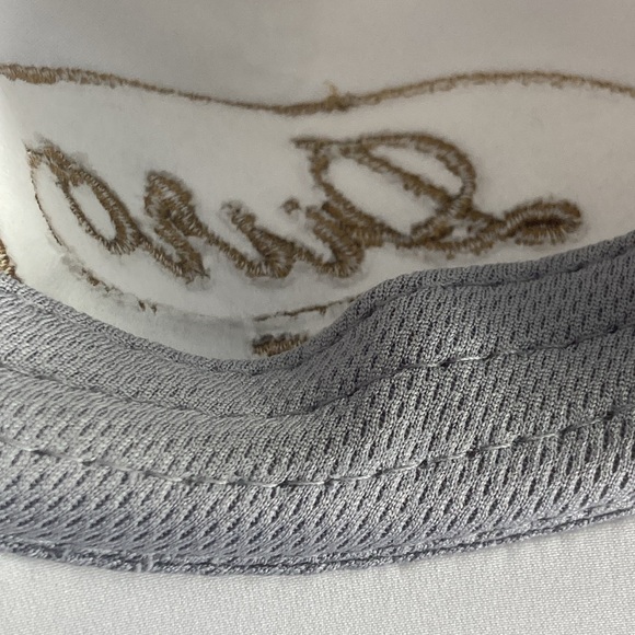 Men EUC Duro Golf Course Imperial White & Gold Hat - Picture 6 of 7